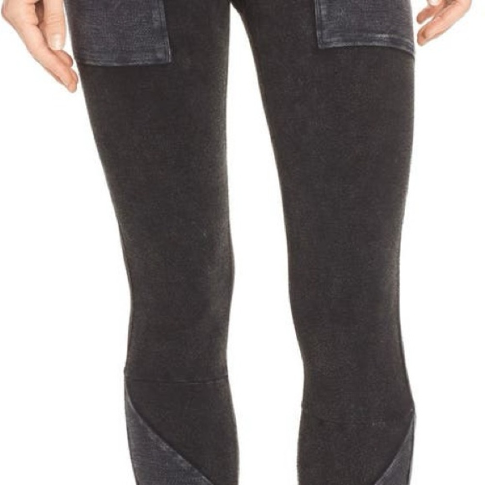 FP Movement by Free People Black Charcoal Panel Track Joggers